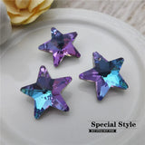 20mm Crystal Glass Star Charms For Jewelry Making DIY Accessories 40PCS