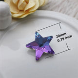 20mm Crystal Glass Star Charms For Jewelry Making DIY Accessories 40PCS