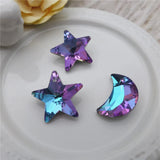 20mm Crystal Glass Star Charms For Jewelry Making DIY Accessories 40PCS