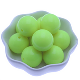 100Pcs Bright Yellow Jelly Acrylic Spacer Chunky Beads for Jewelry Making