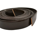 20mm Flat Leather Band Cowhide Strip for Jewelry or Decor
