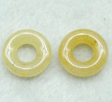 20mm Tiger Eye Opal Circle Donut Charms Pendants 12pcs