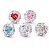 20mm LOVE Metal Snap Button Jewelry DIY Bracelet XH2120