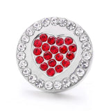 20mm LOVE Metal Snap Button Jewelry DIY Bracelet XH2120