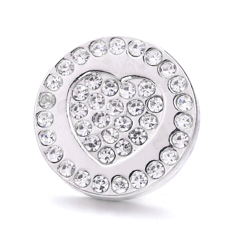 20mm LOVE Metal Snap Button Jewelry DIY Bracelet XH2120