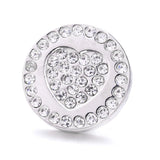 20mm LOVE Metal Snap Button Jewelry DIY Bracelet XH2120