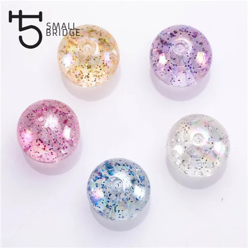 20mm Mixed Round Resin Beads Jewelry Making Diy Accessories