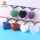 20mm Love Heart Quartz Stone Pendants for DIY Jewelry Making