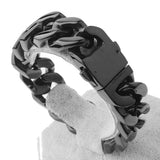 20mm Stainless Steel Men's Chunky Cuban Link Bracelet 8.5in