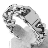 20mm Stainless Steel Men's Chunky Cuban Link Bracelet 8.5in