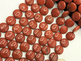 20mm Dragon Blood Jaspers Semi Precious Beads Strand 15 inches