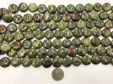 20mm Dragon Blood Jaspers Semi Precious Beads Strand 15 inches