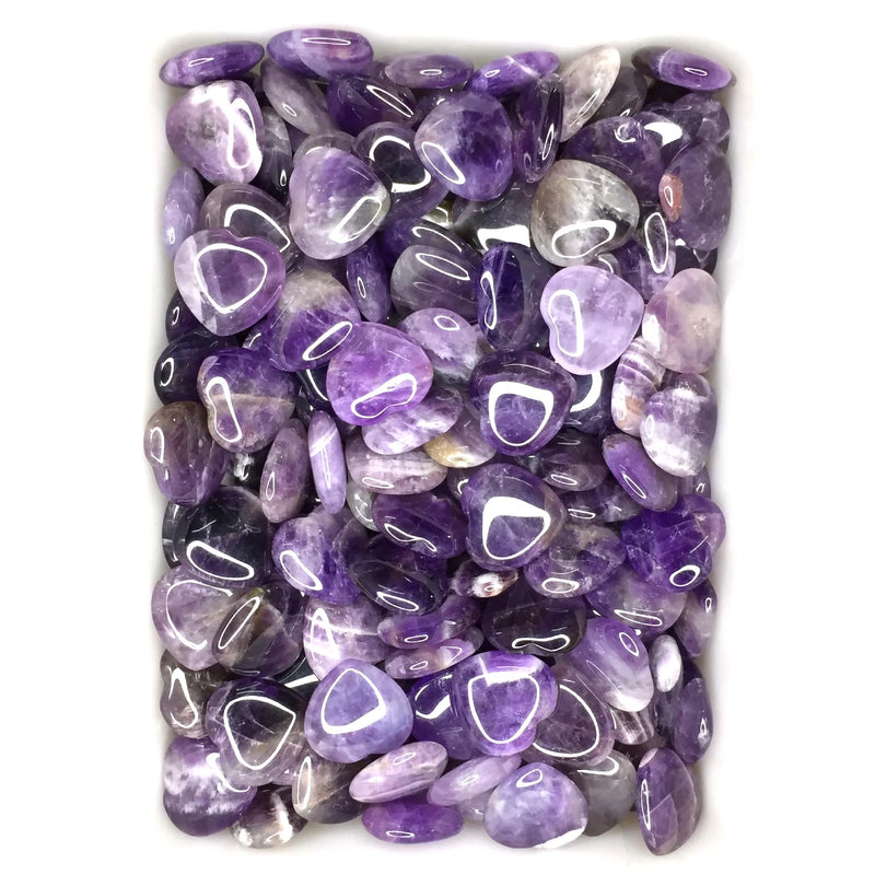 20mm Amethysts Quartz Heart Chakra Healing Stone Pendant
