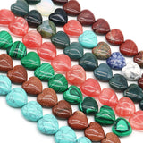 20mm Natural Crystals Stone Beads Heart Loose Spacer Beads