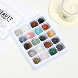 20mm Natural Stone Crystal Agate Non-Porous Beads for Jewelry Crafts