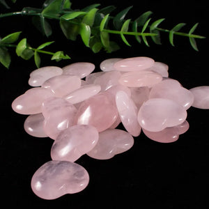 20mm Pink Quartz Stone Beads Heart Charms Natural Pink Crystal
