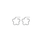 925 Sterling Silver Hollow Flower Stud Earrings C-G9878