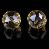 20mm Round Faceted Plated Crystal Glass Beads for Jewelry Making