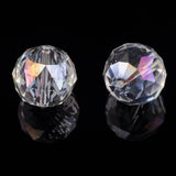 20mm Round Faceted Plated Crystal Glass Beads for Jewelry Making