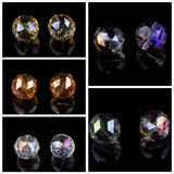 20mm Round Faceted Plated Crystal Glass Beads for Jewelry Making