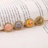 20mm Resin Decoration 30pcs Flat Back Round Alloy Floating Locket Charms