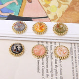 20mm Resin Decoration 30pcs Flat Back Round Alloy Floating Locket Charms