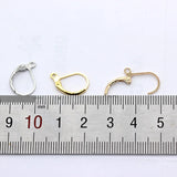 20p 10X15MM Silver Copper Earring Hooks for DIY Jewelry Making