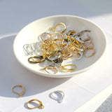 20p 10X15MM Silver Copper Earring Hooks for DIY Jewelry Making