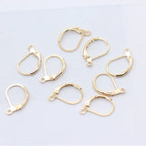 20p 10X15MM Silver Copper Earring Hooks for DIY Jewelry Making