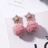 20 pairs 16MM Wool Fur Pom Pom Charms DIY Jewelry Findings