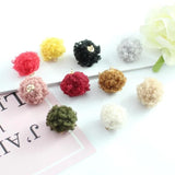 20 pairs 16MM Wool Fur Pom Pom Charms DIY Jewelry Findings