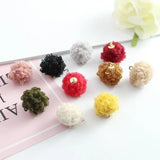 20 pairs 16MM Wool Fur Pom Pom Charms DIY Jewelry Findings