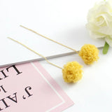 20 pairs 16MM Wool Fur Pom Pom Charms DIY Jewelry Findings