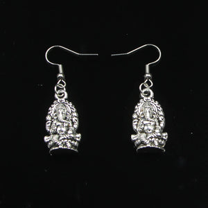 Ganesha Elephant Buddha Drop Earrings for Women Gift Jewelry