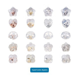 20 Pairs 925 Sterling Silver Heart Ear Nuts Mixed Color