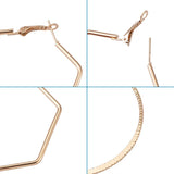 20 Pairs Iron Hoop Earrings Mixed Geometric Shapes for Women Dangle Earring DIY
