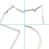20 Pairs Iron Hoop Earrings Mixed Geometric Shapes for Women Dangle Earring DIY