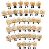 20pc Natural Wooden Beads Elephant Heart Star Diy Pacifier Clip Wood Toys Bead