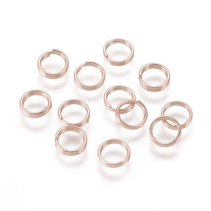 20pc Stainless Steel Split Rings Double Jump Rings 5x1mm