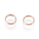 20pc Stainless Steel Split Rings Double Jump Rings 5x1mm