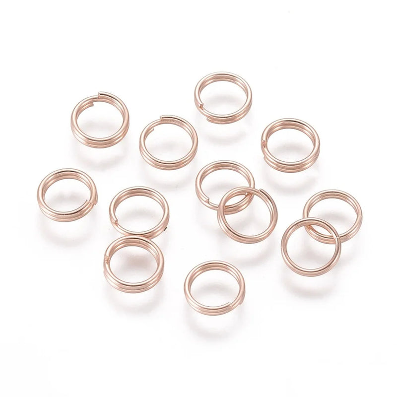 20pc Stainless Steel Split Rings Double Jump Rings 5x1mm