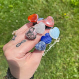 Natural Crystal Stone Car Air Outlet Clip Healing Lucky Gem Car Interior Jewelry
