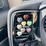 Natural Crystal Stone Car Air Outlet Clip Healing Lucky Gem Car Interior Jewelry