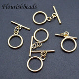 20pc Brass O Toggle Clasps for Jewelry Making
