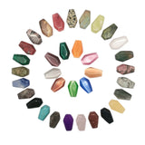 20pc Mini Coffin Statue Quartz Agate Crystal Healing Reiki Stones Lucky Decor