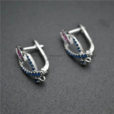 20pc CZ Beads Pave Hook Metal Brass Earrings Hooks Jewelry Findings