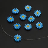 20pc Mother of Pearl Daisy Beads Sea Shell Charms for Jewelry Making