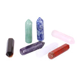 20pc Natural Stone Hexagon Prism Amethysts Yoga Power Healing Crystal Ornaments