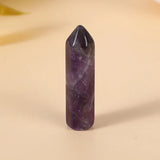 20pc Natural Stone Hexagon Prism Amethysts Yoga Power Healing Crystal Ornaments