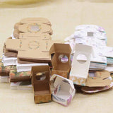 20pc PVC Window Christmas Candy Brown Gift Packaging Box For Wedding